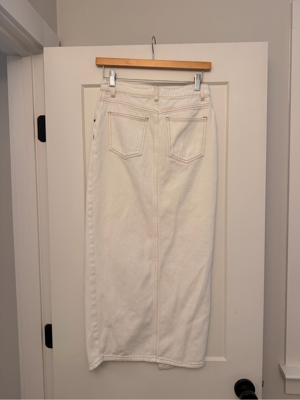 Lioness High-Rise White Denim Skirt - Picture 2 of 2